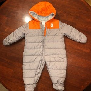 9 Months Carter’s Snow-Suit Gray & Orange